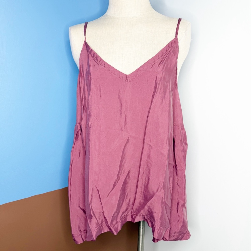 Athleta Calm Cool‎ Spaghetti Strap V-Neck Cami Tank Top Lounge Size 2X